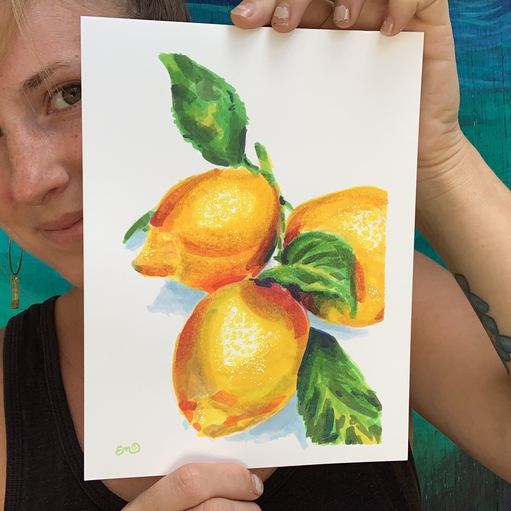 Original Lemon Drawing